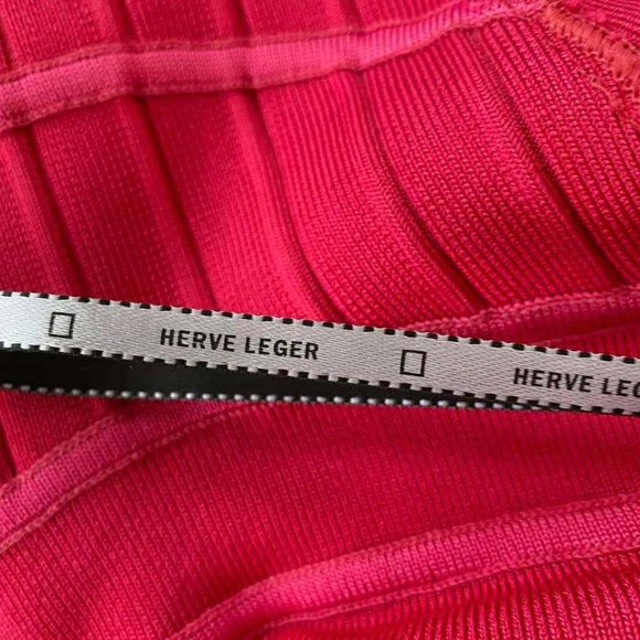 NWOT Hervé Léger Angelica Cocktail Dress Size M - Picture 9 of 9
